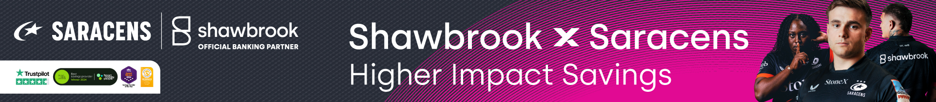Shawbrook X Saracens Website Banner