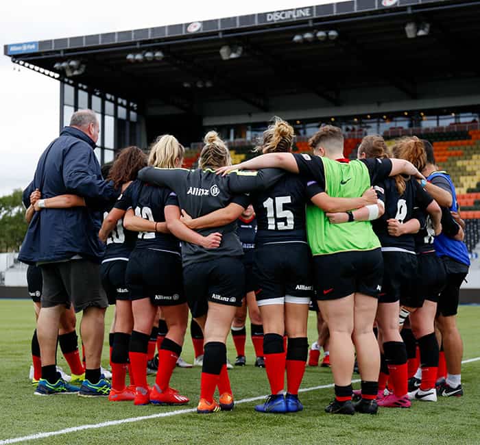 Saracens Women team web post 2