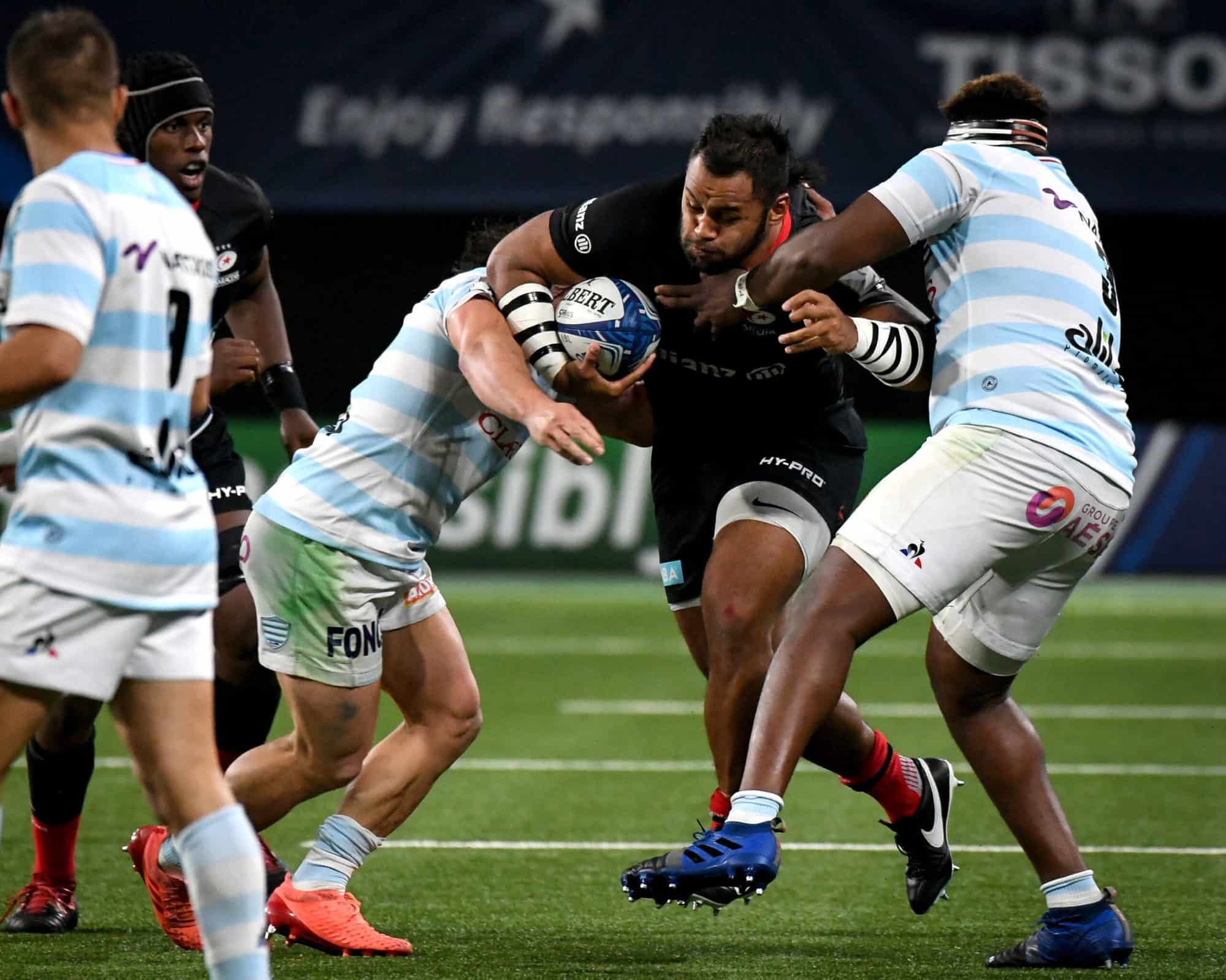 Billy Vunipola is tackled by Georges-Henri Colombe Reazel 26/9/2020