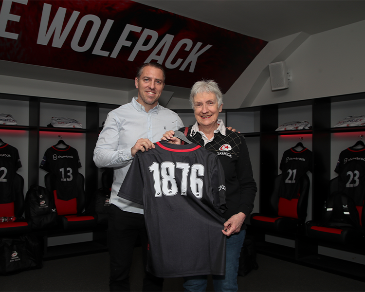 Saracens superfan Lesley has been supporting her team from the stands alongside her husband since 1998, but never did she expect to be given the chance to name one of them!