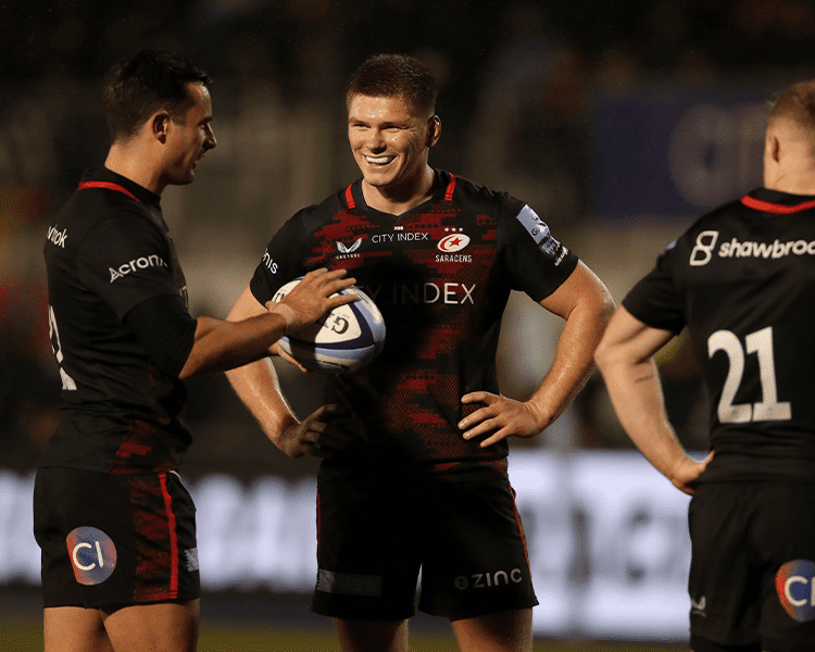 Captain Owen Farrell says the squad are enormously excited to be back together again as they head in to The Showdown 3 in Association with City Index.